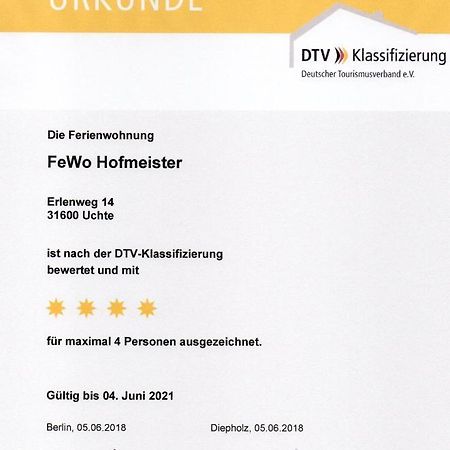 Ferienwohnung Uchte Dış mekan fotoğraf